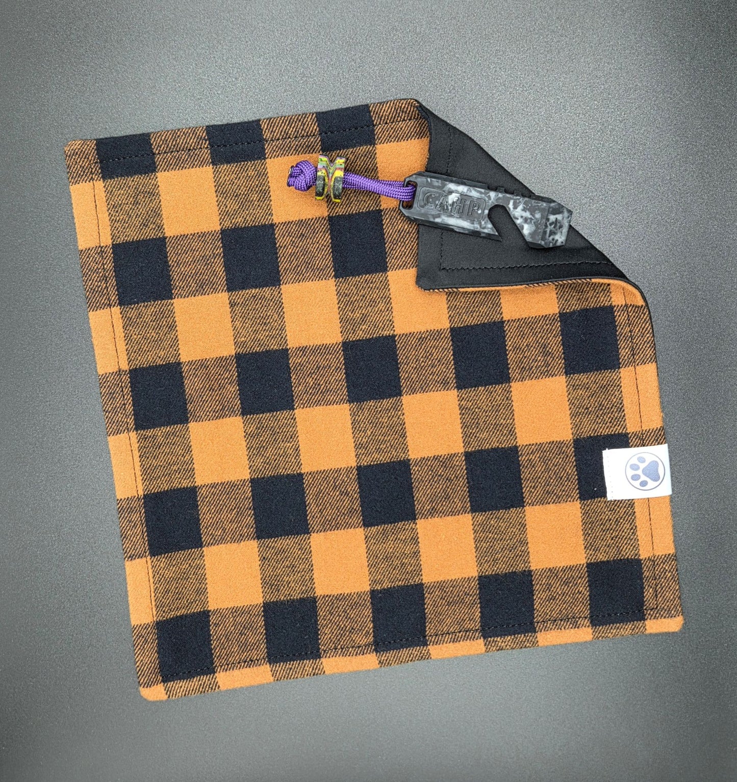 Orange Buffalo Plaid