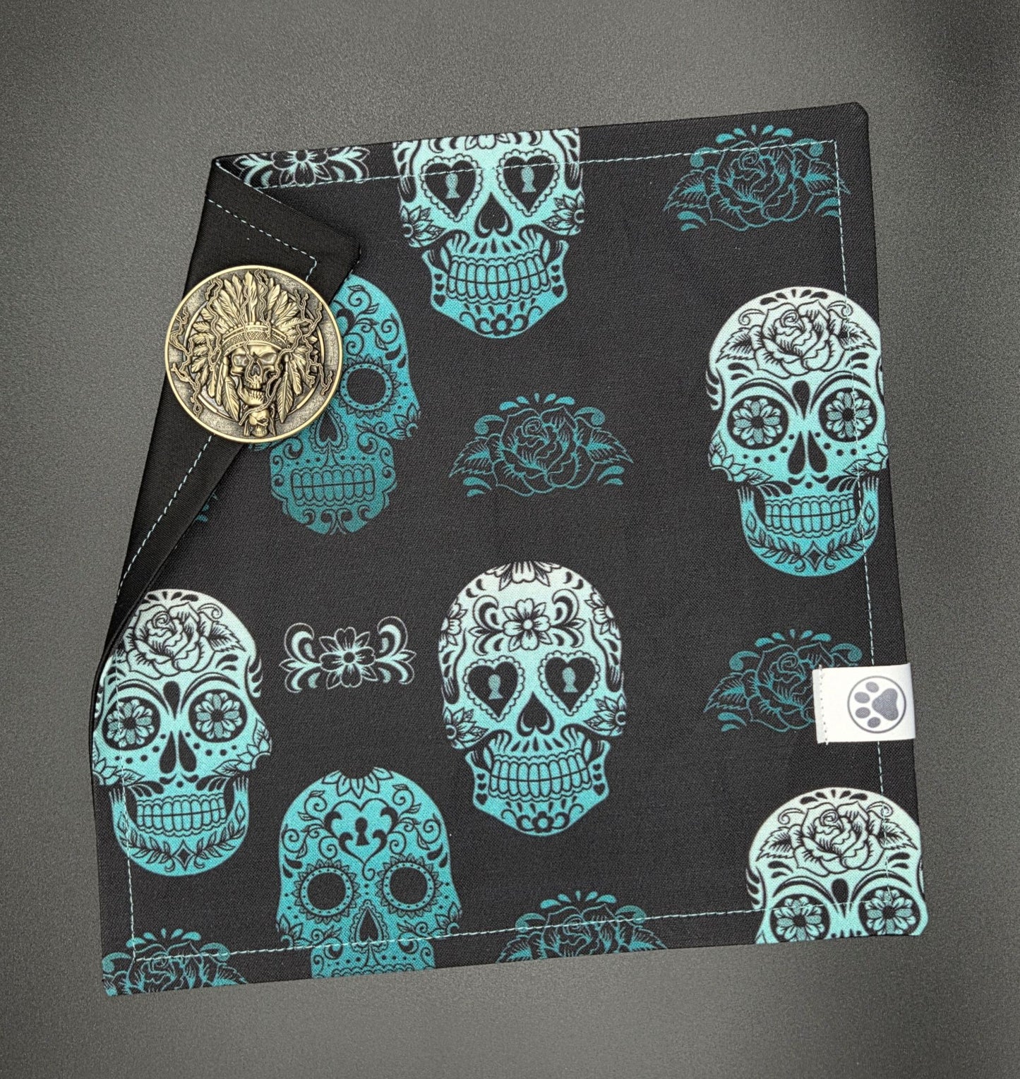 Teal Sugar Skulls