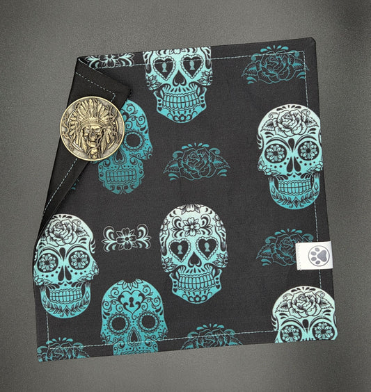 Teal Sugar Skulls