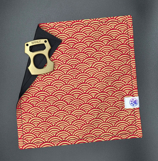 Red Golden Seigaiha