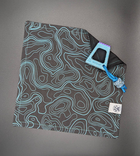 Blue/Charcoal Topo